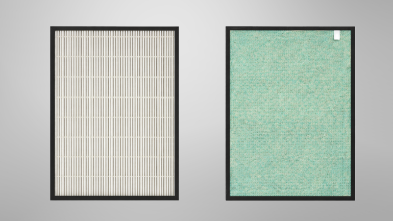 2:1-ben multifunkciós, nagy hatékonyságú HEPA-szűrő, antibakteriális pamutréteggel